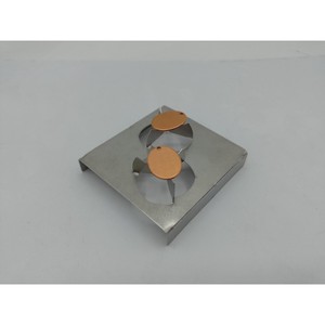 New Arrival Stainless Steel Square Trivet with <b>Red</b> Sun Design Non-Slip Modern Table Mat - Product Image 4