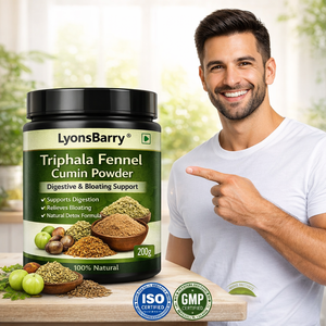 ผงทริปฟาลา ยี่หร่า ฟีนเนล – ช่วยระบบย่อยอาหารและลดอาการท้องอืด – รับผลิตแบบ OEM แบรนด์ส่วนตัว มาตรฐาน GMP - Product Image 3