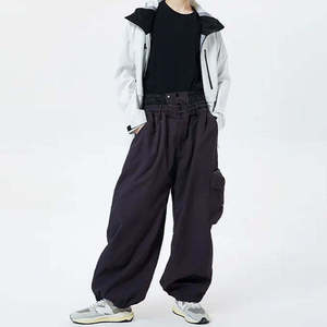 Pantalones Cargo Holgados Unisex Estilo Y2K, Pantalones Deportivos Techwear para Hombre, Pantalones de Hip Hop con Corte Holgado, Pantalones Paracaídas con Cintura Elástica - Product Image 3