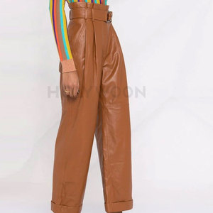 Pantalones de Cuero Clásicos para Mujer, Estilo Urbano, Impermeables, Ligeros, Diseño Moderno y Entallado, Comodidad Diaria para la Moda Cotidiana - Product Image 3