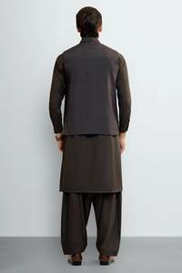 Conjunto de Kurta Clásico Étnico para Bodas, Tallas y Diseños Personalizados, Conjunto de Kurta de Moda con Chaleco, Ropa India y Pakistaní, Atuendo Elegante - Product Image 4