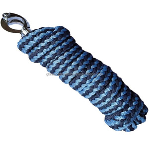 Alta calidad dos tonos caballo algodón PP entrenamiento cincha caballo cuerda de plomo con gancho de seguridad de alta resistencia - Product Image 1