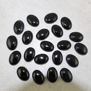 Piedra Preciosa de Ónix Negro Natural en Forma Ovalada de 13x18 mm, Piedra Suelta para Fabricación de Joyas, Venta al por Mayor - Product Image 1