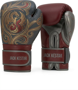 Gants de boxe en cuir véritable/PU avec logo personnalisé, Muay Thai, bandages multi-couches haute densité, protection UV, respirants, ajustables - Product Image 6