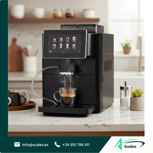 Sudex CME-S8 Automatic Espresso <b>Coffee</b> <b>Maker</b> with Milk Frother HD TFT Touch Screen for Home Office Brewing - Product Image 1
