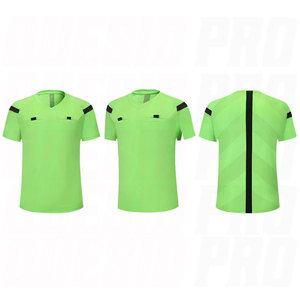 Ensemble uniforme d'arbitre de football professionnel pour hommes, maillot et short de football, survêtement officiel de l'arbitre de football thaïlandais, respirant - Product Image 2