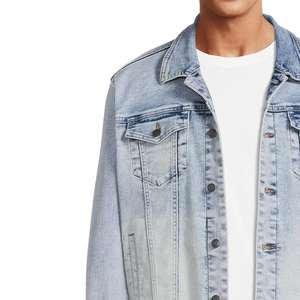 Chaqueta de Mezclilla Transpirable para Hombre, Buena Calidad a Precio Razonable, Impresión de Logotipo Personalizado - Product Image 4