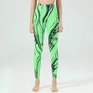 Leggings de Yoga a Rayas para Mujer de Alta Calidad, Sin Costuras, Tie Dye, Cintura Alta, Efecto Levanta Glúteos, Secado Rápido, Pantalones Deportivos Suaves - Product Image 4