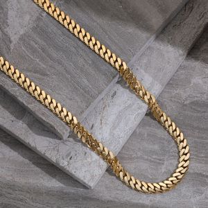 Cadena de eslabones cubanos pulidos de lujo, tono dorado, joyería de moda al por mayor - Product Image 3