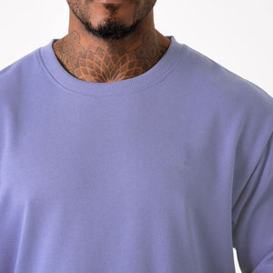 T-shirt Homme Oversize Personnalisé 100% Coton Épais 300 g/m² Motif Uni Streetwear Été Livraison Rapide - Product Image 5