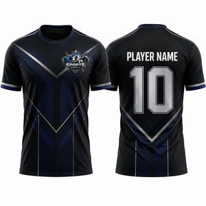 เสื้อฟุตบอลแบบ OEM ODM ผลิตตามสั่ง ผ้าโพลีเอสเตอร์ตาข่าย สำหรับกีฬาฟุตบอล พร้อมบริการพิมพ์โลโก้และหมายเลขด้วยเทคนิค Sublimation สำหรับเยาวชน - Product Image 1
