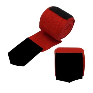 ผ้าพันมือสำหรับชกมวย สีแดงดำ ให้ความสบาย รองรับข้อมือสำหรับฝึกซ้อม MMA มวยไทย - Product Image 1