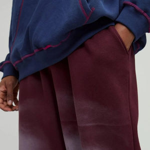 กางเกงวอร์ม ODM ทรงหลวม เอวจีบ ผ้าโพลีเอสเตอร์ผสมคอตตอน ระบายอากาศได้ดี สไตล์ลำลอง สตรีทแวร์ เหมาะสำหรับฤดูร้อน - Product Image 3