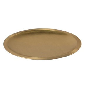 Chargeur de plaque en métal en vrac assiette de fruits décorative dorée de mariage plateau antique en laiton meilleure vente - Product Image 1