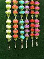 Grande Guirlande Florale Suspendue, Guirlande de Mariage Colorée, Décoration de Mandap et de Scène, Décoration Suspendue pour Diwali, Décoration Florale de Plafond pour Temple