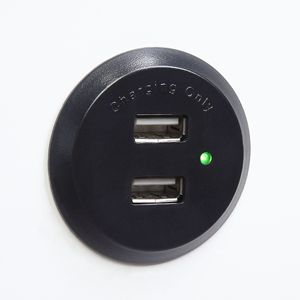 Consolle USB Bianca con Vano Portaoggetti, Elemento Decorativo - Product Image 5