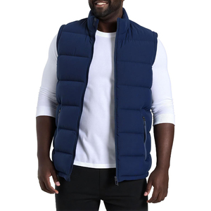 Chaleco Acolchado Naranja para Hombre, Diseño ODM OEM, Cuello Alto, Cierre de Cremallera, Resistente al Viento, Ropa de Invierno Informal, Relleno de Poliéster, Largo Regular - Product Image 6