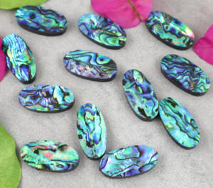 เปลือกหอยเป๋าฮื้อทรงรีขนาด 12x30 มม. ขนาดสั่งทำได้ หินหลวมสำหรับทำเครื่องประดับ ขายส่งจำนวนมาก - Product Image 3