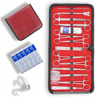 Kit de Instrumentos de Sutura de Alta Precisión en Acero Inoxidable, Certificado CE/ISO13485, Tamaño Natural, Estructuras Anatómicas Detalladas
