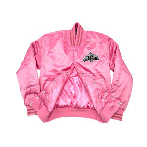 แจ็คเก็ตซาตินแบบสั่งทำได้ หลายสีให้เลือก พร้อมบริการปักโลโก้บนผ้าซาติน สำหรับใส่ไปเรียนมหาวิทยาลัยและใส่ไปเที่ยวคลับ - Product Image 6