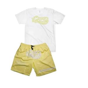 Ensemble T-shirt et short 2 pièces pour homme à prix abordable – Streetwear personnalisable (couleur et impression) – Tenue d'été en coton pour homme - Product Image 4