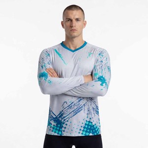 เสื้อเจอร์ซีย์จักรยานเสือภูเขาแขนยาวสำหรับผู้ชาย ขายส่ง เสื้อผ้าปั่นจักรยานแบบกำหนดเองได้ mtb - Product Image 2