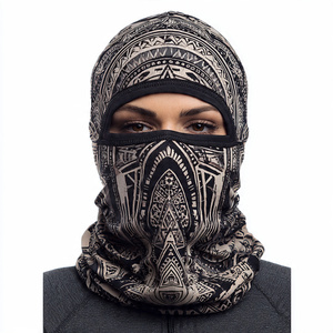 Balaclava de haute qualité en polyester 100% avec sublimation, protection solaire, couvre-tête, masque intégral pour le cyclisme - Product Image 1