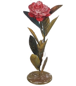 Pot décoratif pour rose unique, pot de jardin, pot mural, art métallique moderne fait main, décoration extérieure, best-seller A.B - Product Image 1