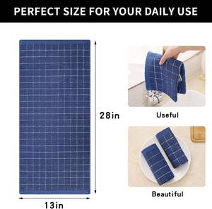 Paños de Cocina de Microfibra Tejida (Beige 13x28 Pulgadas) de Color Sólido, Secado Rápido y Ecológicos - Product Image 2