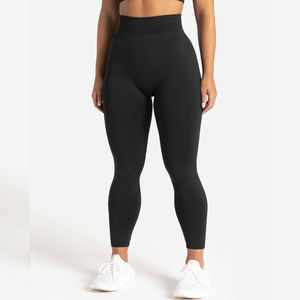 High Quality Compression Yoga Seamless Scrunch Butt Solid <b>Colour</b> High Waist Running Marble Women Gym <b>Leggings</b> - Product Image 2