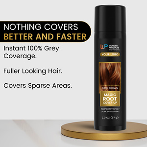 Meilleur spray anti-cheveux gris Magic Root Cover Up en marque privée, couvrance 100% des cheveux gris, effet modulable, avec services OEM/ODM, prix de gros - Product Image 2