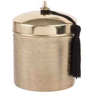 Bougie parfumée en cire de soja dans un pot en métal ambre noir et blanc, écologique, faite à la main, avec couvercle en bois, pour les fêtes et la fête des pères - Product Image 5