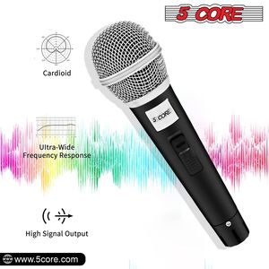 Interruttore unidirezionale cardioide con microfono vocale dinamico a 5 CORE per feste Karaoke che parlano in pubblico-PM 18 XLR - Product Image 4