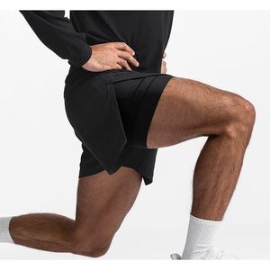 Shorts de sport personnalisés pour hommes, 5 pouces, design sportif personnalisé, shorts de sport 2 en 1, shorts de course, matière polyester, logo - Product Image 3