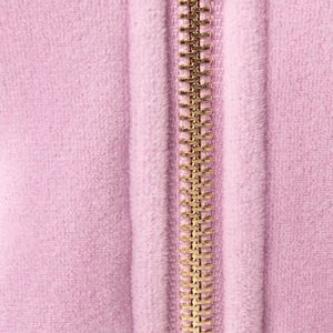 Sudadera con capucha corta rosa bebé para mujer, con cremallera completa, manga larga, suave, informal, para gimnasio, entrenamiento, ropa deportiva, ligera, para uso diario - Product Image 4