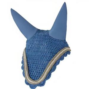 Voile anti-mouches pour cheval en microfibre, design personnalisé de haute qualité, bonnet d'oreille confortable et durable, produit d'équitation - Product Image 4