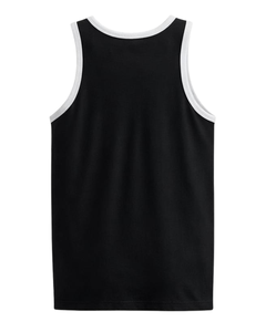 Custom Black <b>Men</b> Tank Top Cotton Sleeveless Vest O Neck Summer Gym Workout Casual Plain <b>Singlet</b> OEM Manufacturer Supplier - Product Image 5