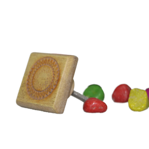 Bouton de porte en bois sculpté à la main extensible pour la décoration intérieure pour le salon traditionnel Sambhal hôtel hall fermes hôpitaux - Product Image 1