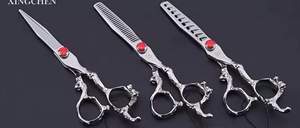 Ensemble de ciseaux de barbier en acier les plus vendus pour la coupe de cheveux, ensemble de ciseaux de salon personnalisés - Product Image 5