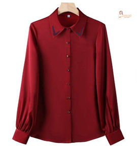 Nuevas Camisas de Punto Elegantes y a la Moda para Mujer, con Bordado, Manga Larga, para Verano y Otoño - Product Image 1