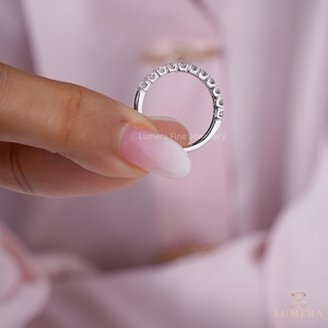 Anillo de Diamantes Cultivados en Laboratorio de 0.515CT, Corte Brillante Redondo, Joyería Fina de Lujo para Mujer - Product Image 4