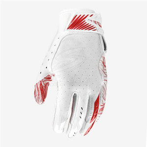 Gants de football américain en cuir, design amélioré pour une meilleure adhérence, doublure intérieure douce, fermeture auto-agrippante, haute flexibilité pour une performance maximale - Product Image 3