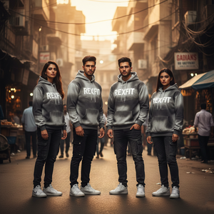 Sweat à capuche en coton épais Rexfit Sports OEM, style streetwear, délavé à l'acide, effet soleil, broderie personnalisée - Product Image 3