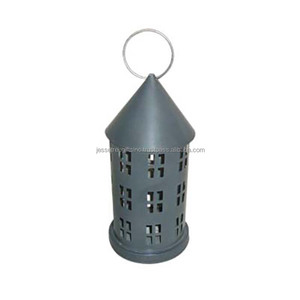 Alambre de metal y linterna de vidrio transparente con revestimiento de polvo verde Acabado Forma redonda Diseño moderno de alta calidad para la decoración del hogar - Product Image 4