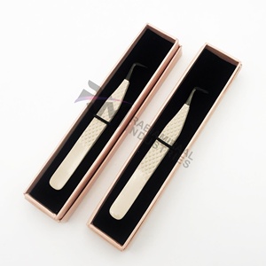 Colección de Pinzas para Extensión de Pestañas RMI con Caja, Logotipo Personalizado, Agarre de Diamante, Acero Inoxidable, Pinzas Rainbow Drip al por Mayor - Product Image 5