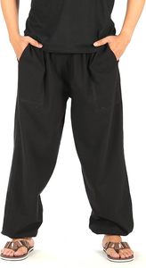 Pantalones Deportivos Holgados para Hombre de Algodón, Pantalones de Descanso con Cordón, Corte Relajado, Ideales para Comodidad - Product Image 3