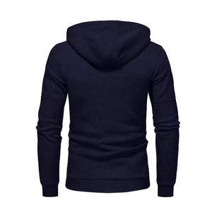 Ensemble sweat à capuche et jogging bleu marine pour homme, survêtement décontracté en molleton, tenue de sport athlétique deux pièces - Product Image 6