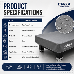 ผ้าสักหลาดผสมขนสัตว์และไนลอนสำหรับโต๊ะพูล 9 ลูก ขนาด 7 ฟุต ยี่ห้อ CPBA Competition ความเร็วสูง 1.55 เมตร - Product Image 5