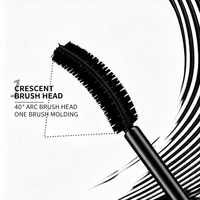 Mascara Volumisant Imperméable OEM, Sans Grumeaux, Brosse Courbe 40 Degrés, Tenue Longue Durée, Anti-Bavures, Maquillage des Cils, Cosmétiques Marque Privée