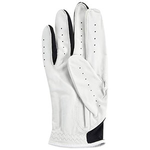 DARIB IMPEX Gant de golf moderne respirant en cuir véritable de haute qualité, fermeture à tirette pour main droite, unisexe, blanc gaufré - Product Image 5
